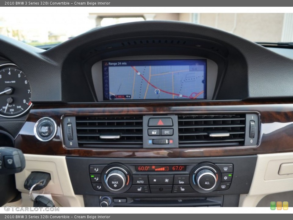 Cream Beige Interior Navigation for the 2010 BMW 3 Series 328i Convertible #80178256