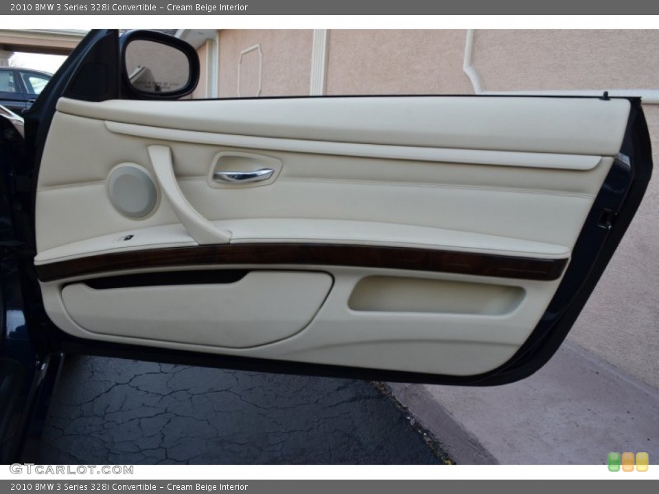 Cream Beige Interior Door Panel for the 2010 BMW 3 Series 328i Convertible #80178454