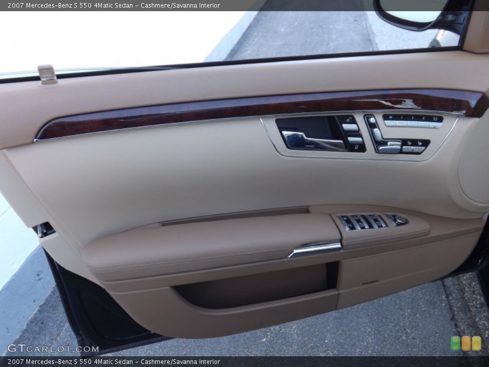 Cashmere/Savanna Interior Door Panel for the 2007 Mercedes-Benz S 550 4Matic Sedan #80179972