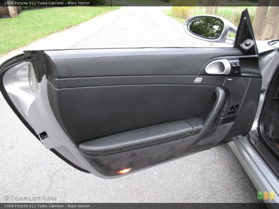 Black Interior Door Panel for the 2008 Porsche 911 Turbo Cabriolet #80181190