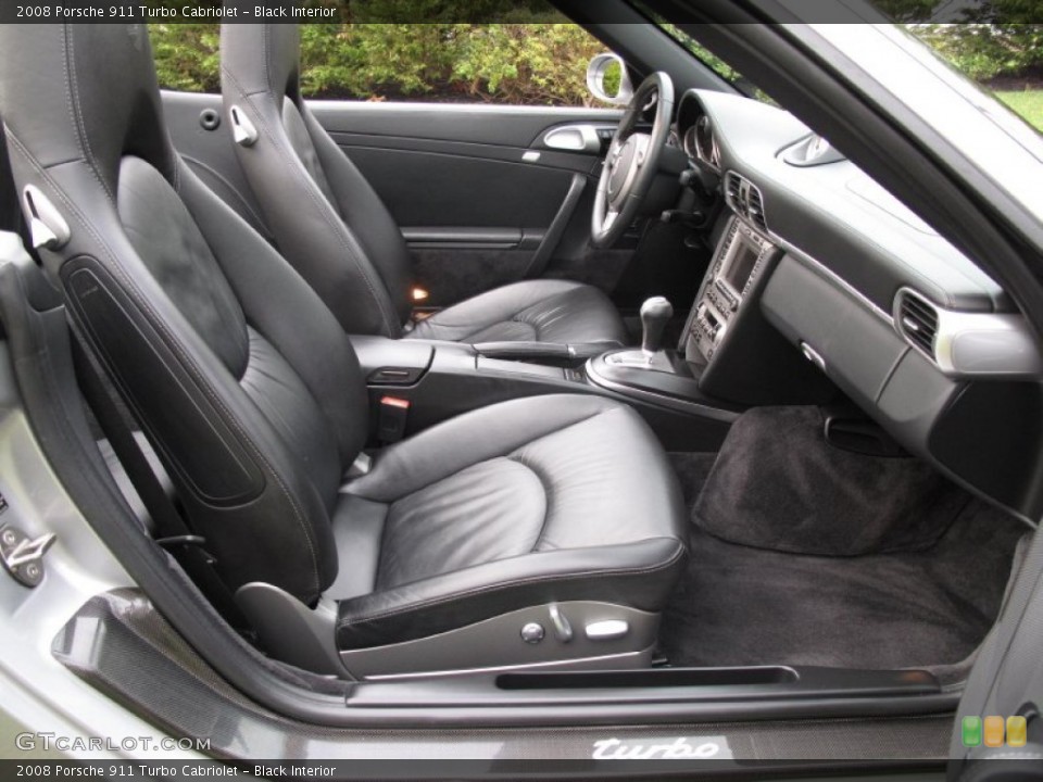 Black Interior Photo for the 2008 Porsche 911 Turbo Cabriolet #80181234