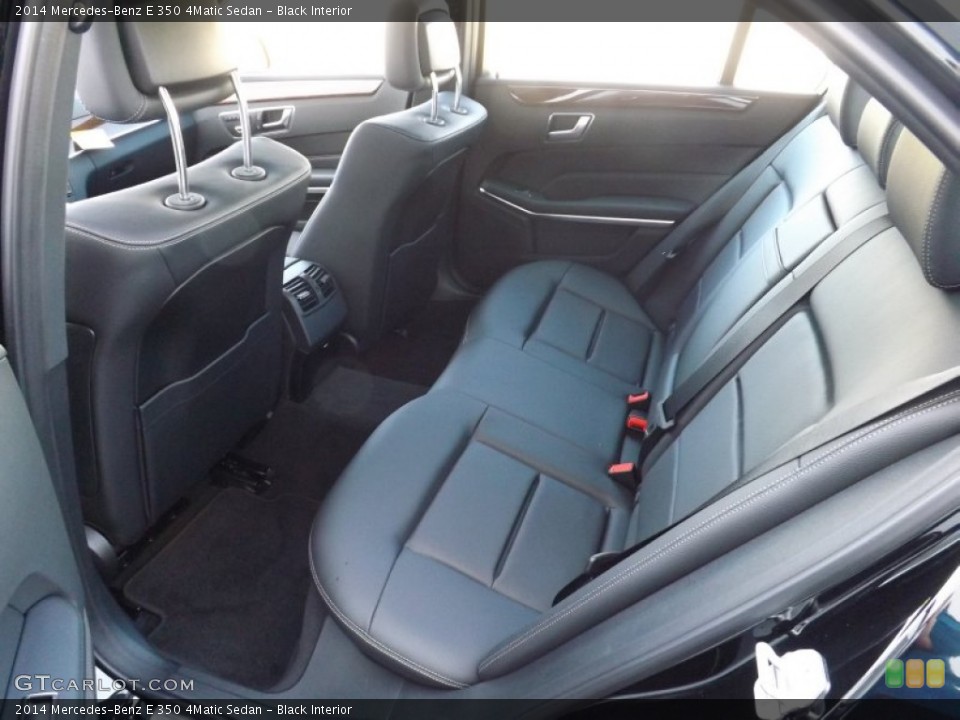 Black Interior Rear Seat for the 2014 Mercedes-Benz E 350 4Matic Sedan #80181330