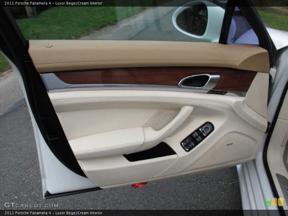 Luxor Beige/Cream Interior Door Panel for the 2011 Porsche Panamera 4 #80181652
