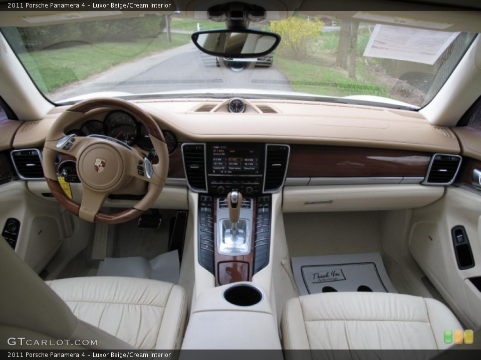 Luxor Beige/Cream Interior Dashboard for the 2011 Porsche Panamera 4 #80181694
