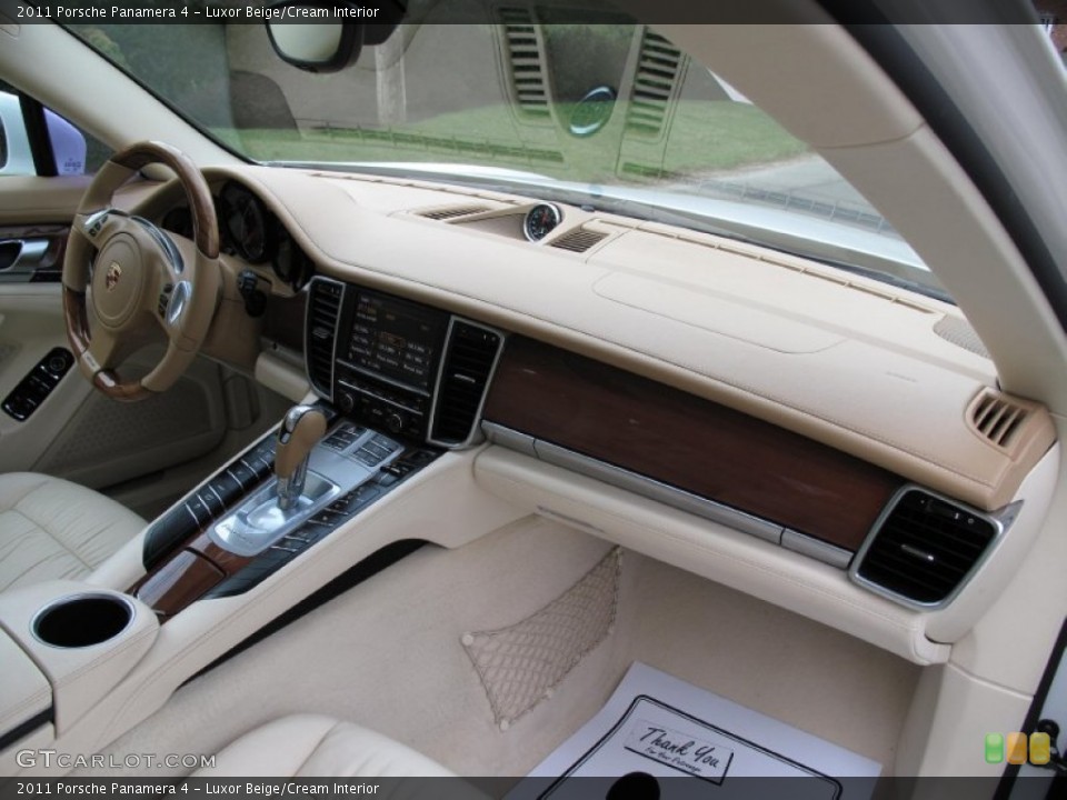 Luxor Beige/Cream Interior Dashboard for the 2011 Porsche Panamera 4 #80181817