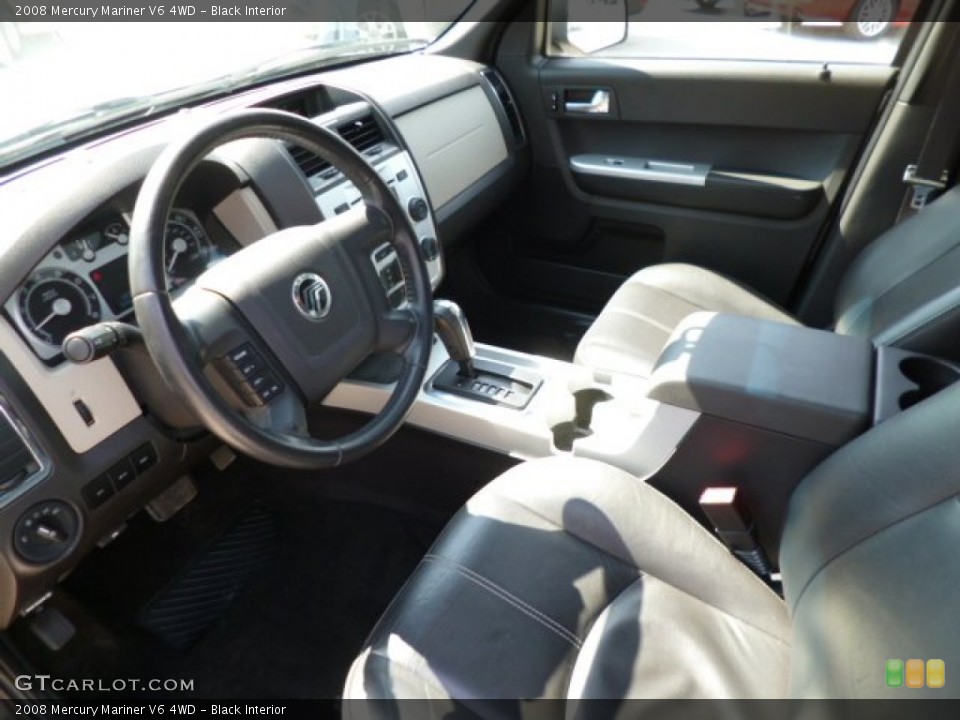 Black 2008 Mercury Mariner Interiors