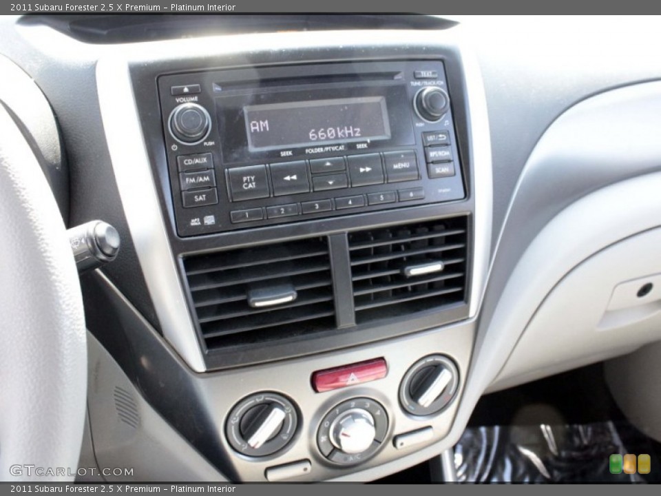 Platinum Interior Controls for the 2011 Subaru Forester 2.5 X Premium #80182755
