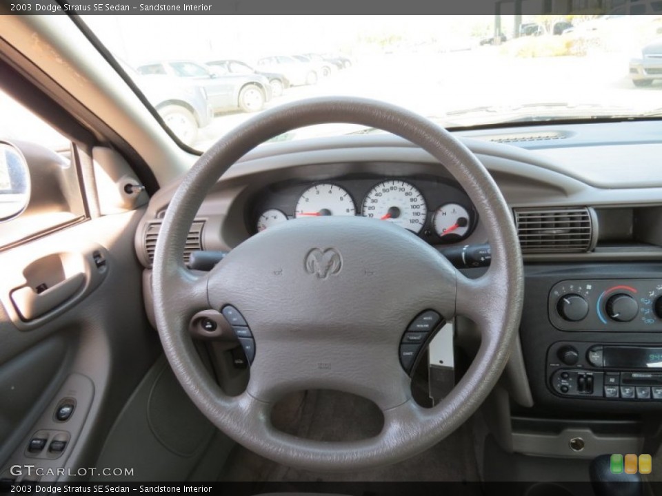 Sandstone Interior Steering Wheel for the 2003 Dodge Stratus SE Sedan #80182903