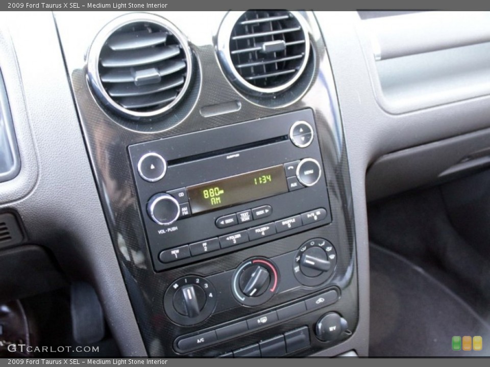 Medium Light Stone Interior Controls for the 2009 Ford Taurus X SEL #80184300
