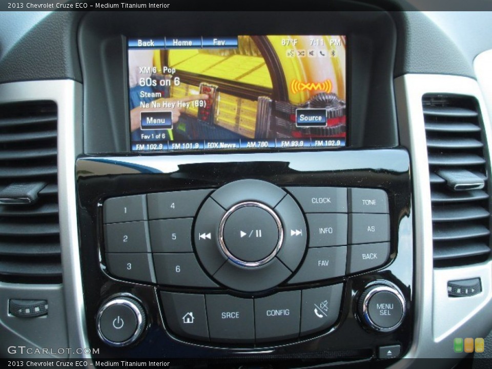 Medium Titanium Interior Controls for the 2013 Chevrolet Cruze ECO #80184729