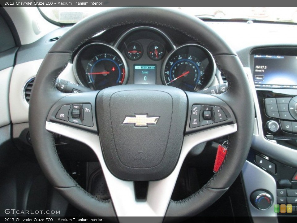 Medium Titanium Interior Steering Wheel for the 2013 Chevrolet Cruze ECO #80185012