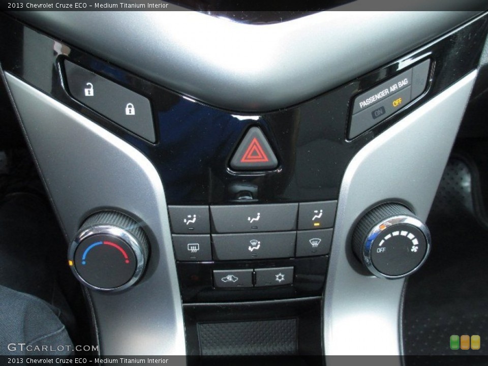 Medium Titanium Interior Controls for the 2013 Chevrolet Cruze ECO #80185054