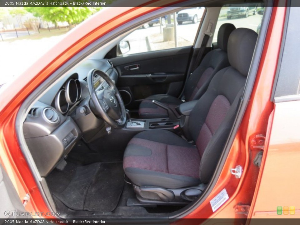 Black/Red Interior Photo for the 2005 Mazda MAZDA3 s Hatchback #80185084