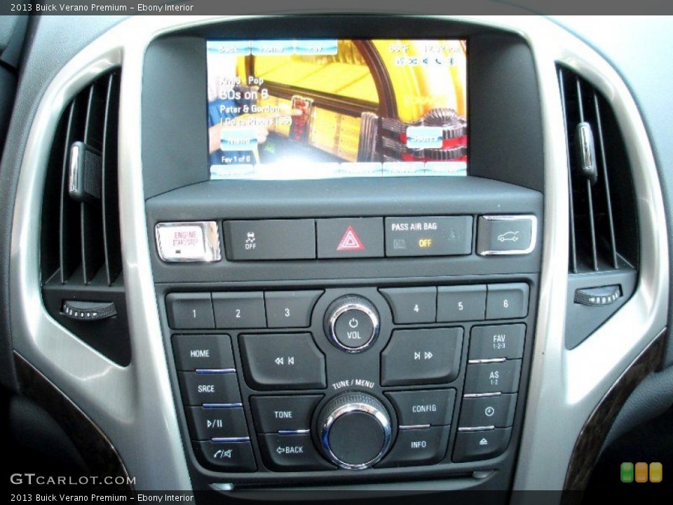 Ebony Interior Controls for the 2013 Buick Verano Premium #80185672