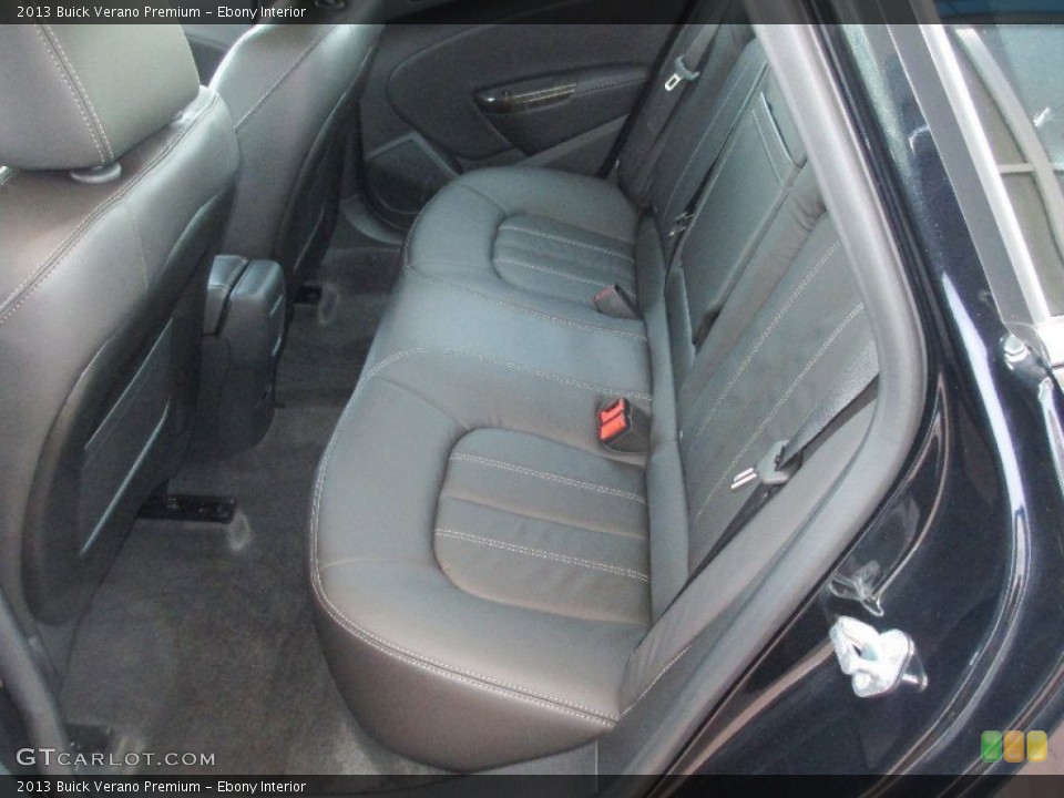 Ebony Interior Rear Seat for the 2013 Buick Verano Premium #80185891