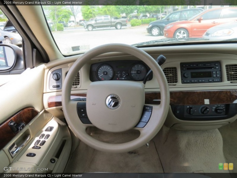 Light Camel Interior Steering Wheel for the 2006 Mercury Grand Marquis GS #80186734
