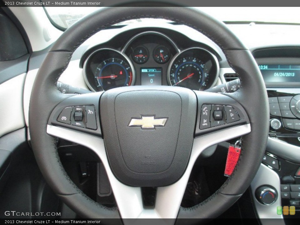 Medium Titanium Interior Steering Wheel for the 2013 Chevrolet Cruze LT #80188626