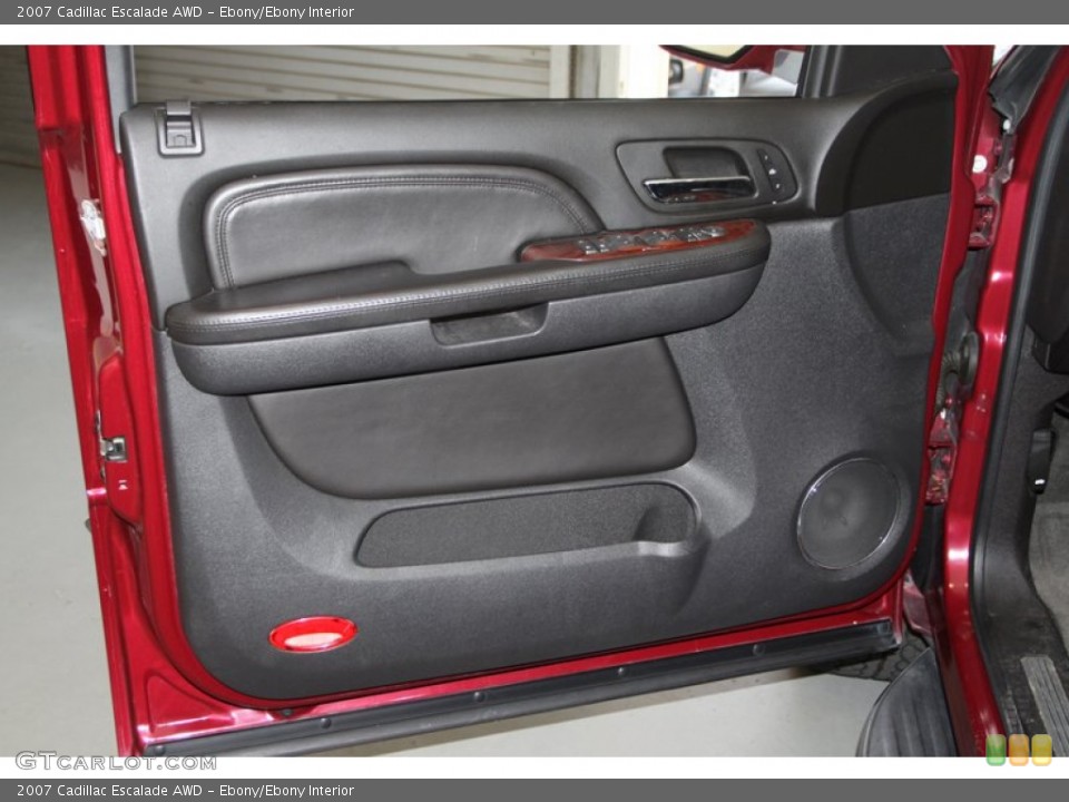 Ebony/Ebony Interior Door Panel for the 2007 Cadillac Escalade AWD #80188717