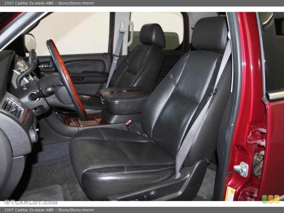 Ebony/Ebony Interior Front Seat for the 2007 Cadillac Escalade AWD #80188750