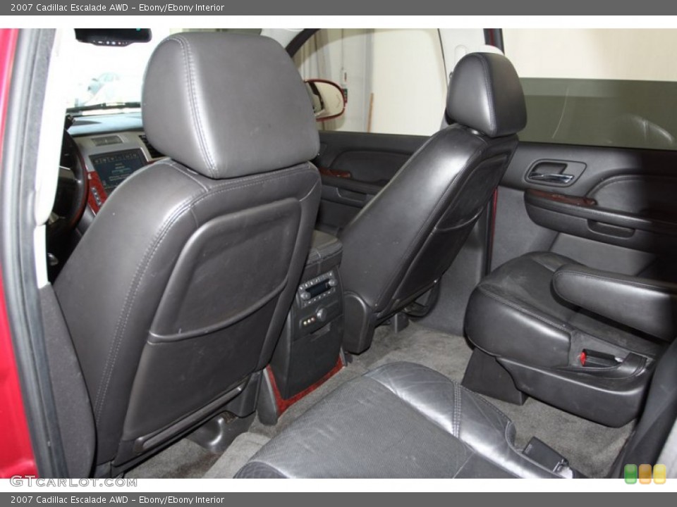 Ebony/Ebony Interior Rear Seat for the 2007 Cadillac Escalade AWD #80188801