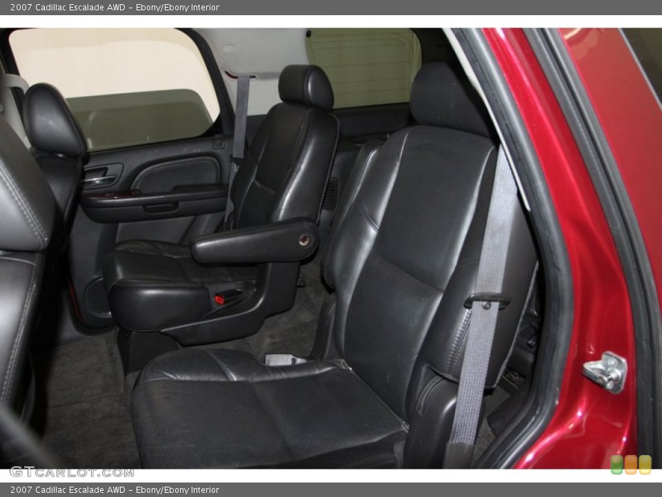 Ebony/Ebony Interior Rear Seat for the 2007 Cadillac Escalade AWD #80188819