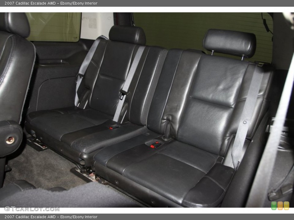 Ebony/Ebony Interior Rear Seat for the 2007 Cadillac Escalade AWD #80188892