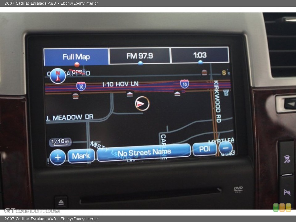 Ebony/Ebony Interior Navigation for the 2007 Cadillac Escalade AWD #80189029