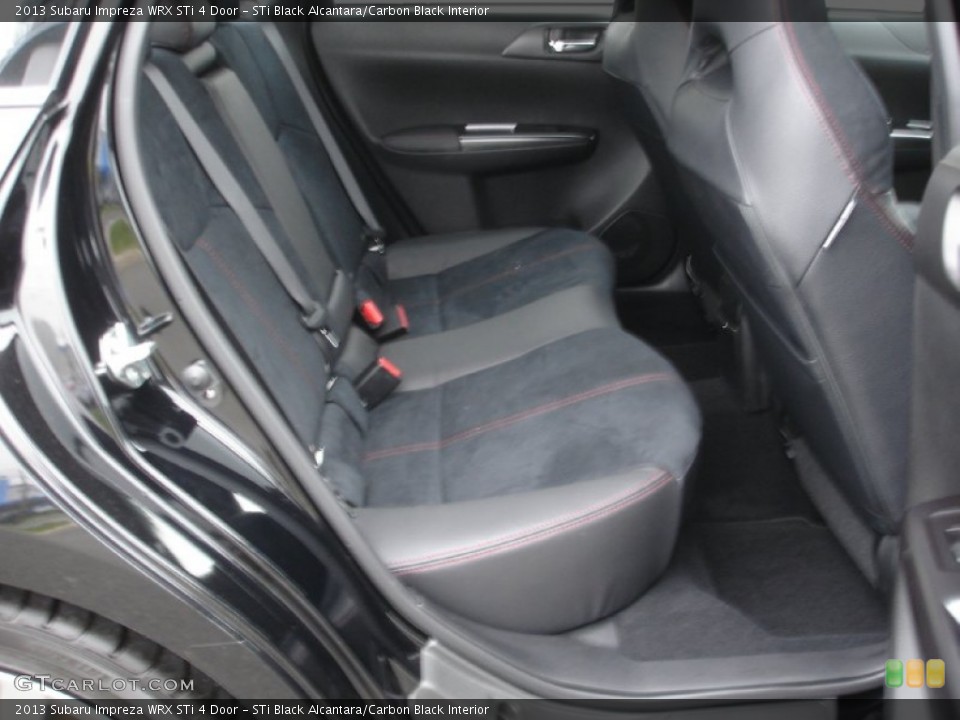 STi Black Alcantara/Carbon Black Interior Rear Seat for the 2013 Subaru Impreza WRX STi 4 Door #80190016