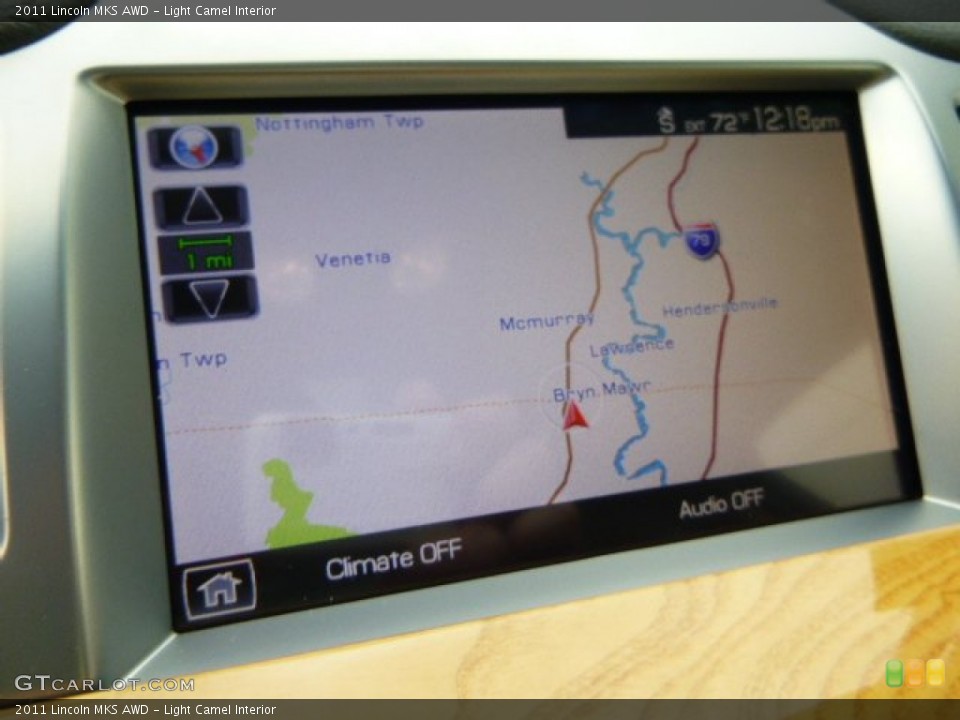 Light Camel Interior Navigation for the 2011 Lincoln MKS AWD #80190132