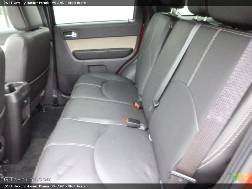 Black Interior Rear Seat for the 2011 Mercury Mariner Premier V6 AWD #80190436