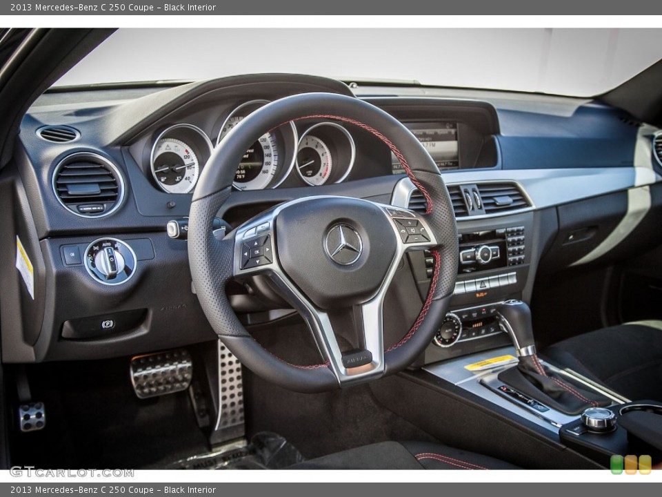 Black Interior Dashboard for the 2013 Mercedes-Benz C 250 Coupe #80191101