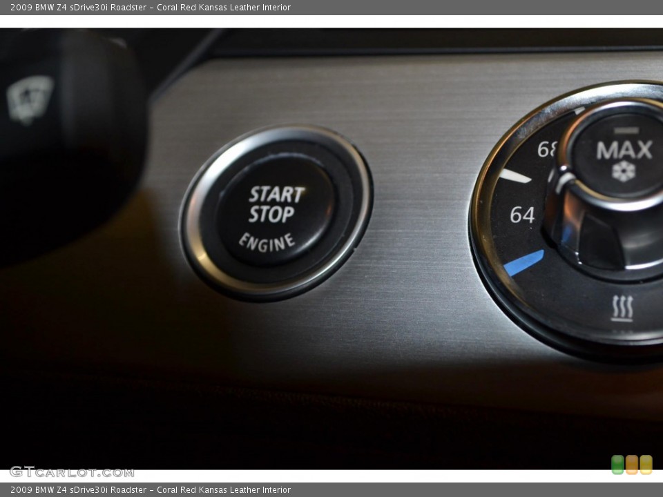 Coral Red Kansas Leather Interior Controls for the 2009 BMW Z4 sDrive30i Roadster #80191148