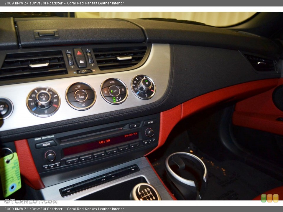 Coral Red Kansas Leather Interior Controls for the 2009 BMW Z4 sDrive30i Roadster #80191184