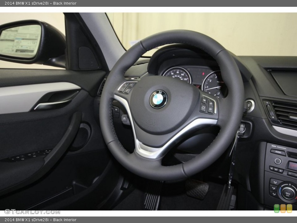 Black Interior Steering Wheel for the 2014 BMW X1 sDrive28i #80191840