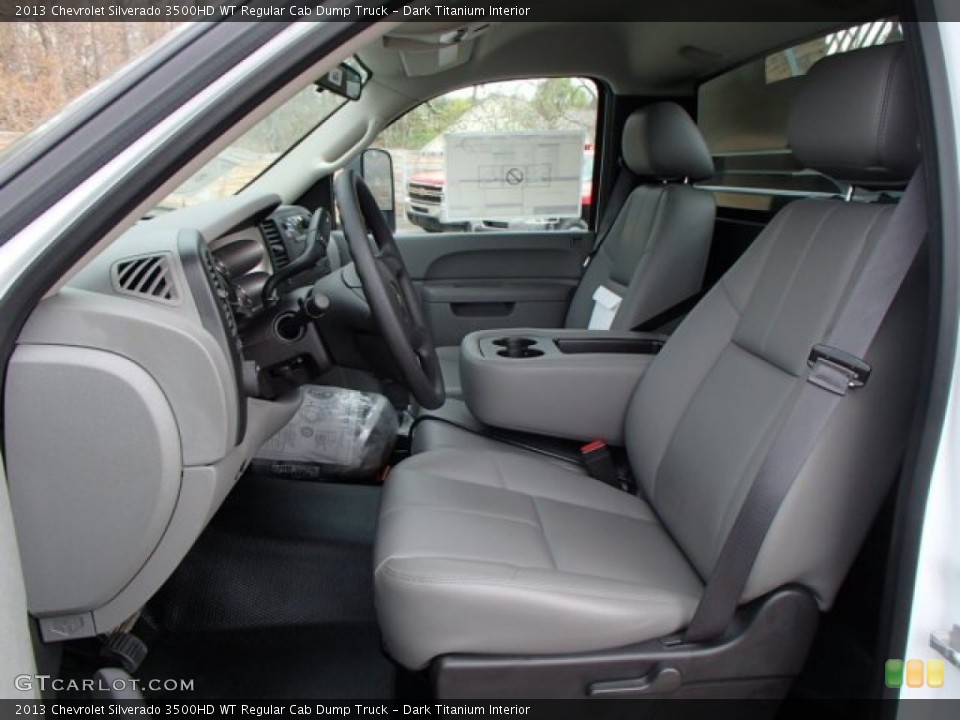 Dark Titanium Interior Photo for the 2013 Chevrolet Silverado 3500HD WT Regular Cab Dump Truck #80192034