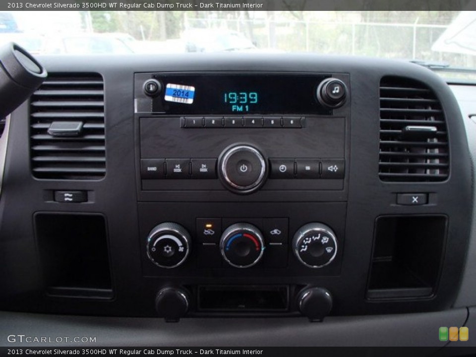 Dark Titanium Interior Controls for the 2013 Chevrolet Silverado 3500HD WT Regular Cab Dump Truck #80192086