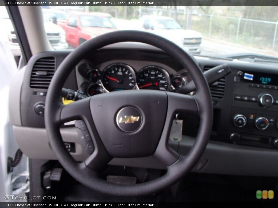 Dark Titanium Interior Steering Wheel for the 2013 Chevrolet Silverado 3500HD WT Regular Cab Dump Truck #80192104