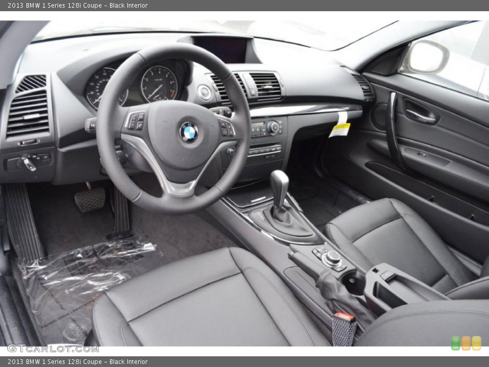 Black Interior Prime Interior for the 2013 BMW 1 Series 128i Coupe #80192298