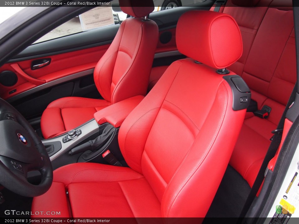 Coral Red/Black Interior Photo for the 2012 BMW 3 Series 328i Coupe #80193340