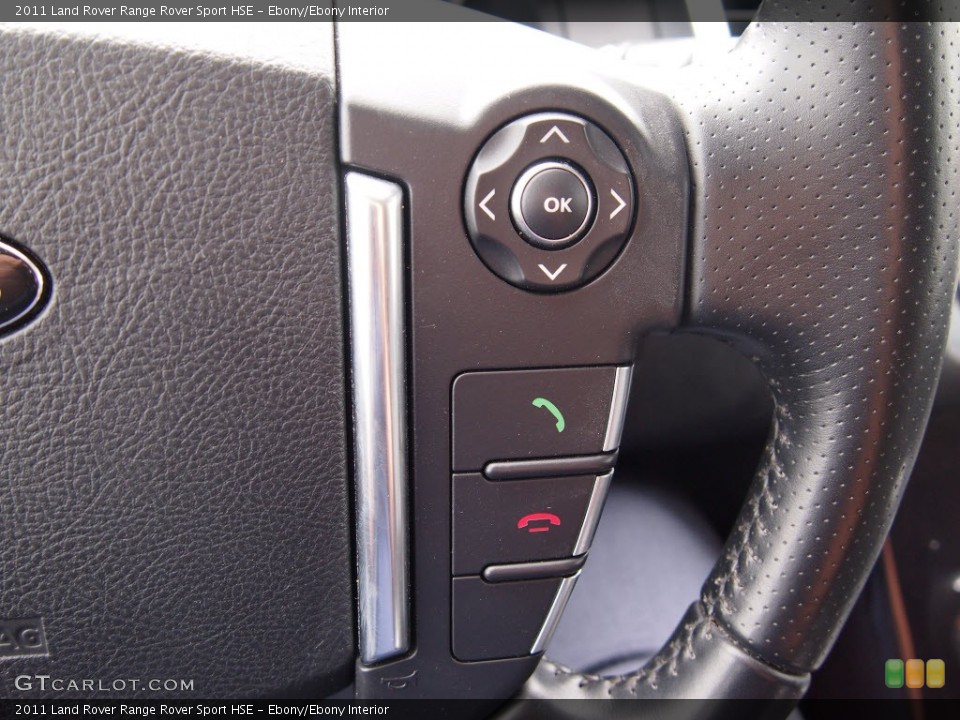 Ebony/Ebony Interior Controls for the 2011 Land Rover Range Rover Sport HSE #80194566