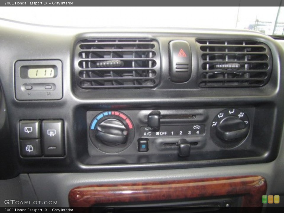 Gray Interior Controls for the 2001 Honda Passport LX #80196425