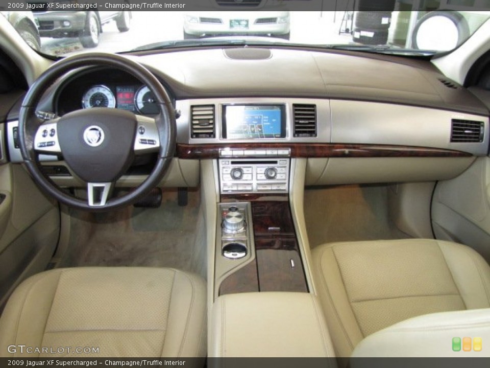 Champagne/Truffle Interior Dashboard for the 2009 Jaguar XF Supercharged #80197132