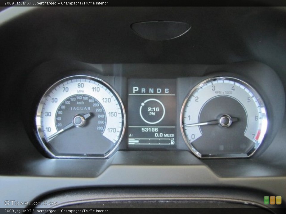 Champagne/Truffle Interior Gauges for the 2009 Jaguar XF Supercharged #80197372