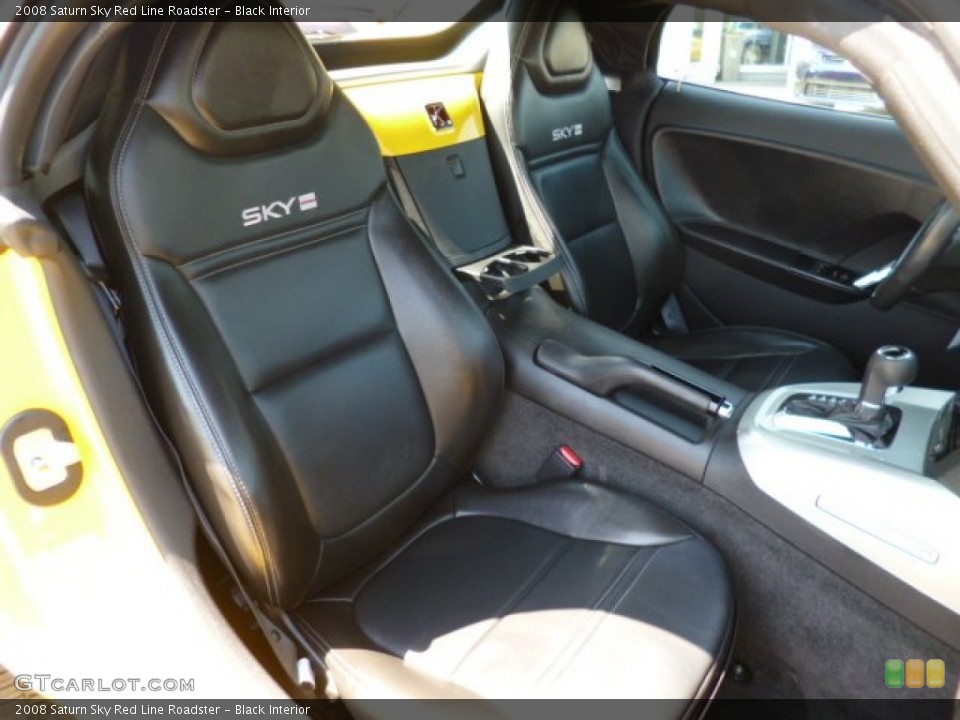 Black Interior Front Seat for the 2008 Saturn Sky Red Line Roadster #80198533