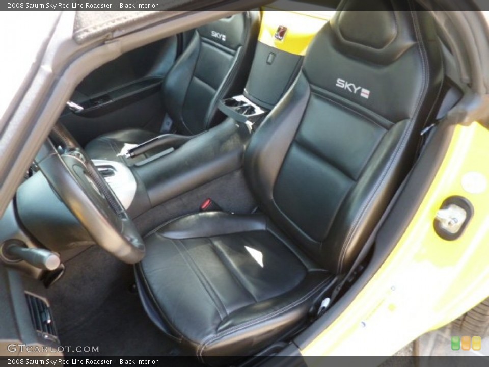 Black Interior Front Seat for the 2008 Saturn Sky Red Line Roadster #80198582