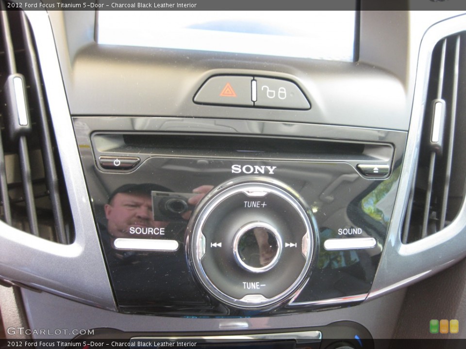 Charcoal Black Leather Interior Controls for the 2012 Ford Focus Titanium 5-Door #80199521