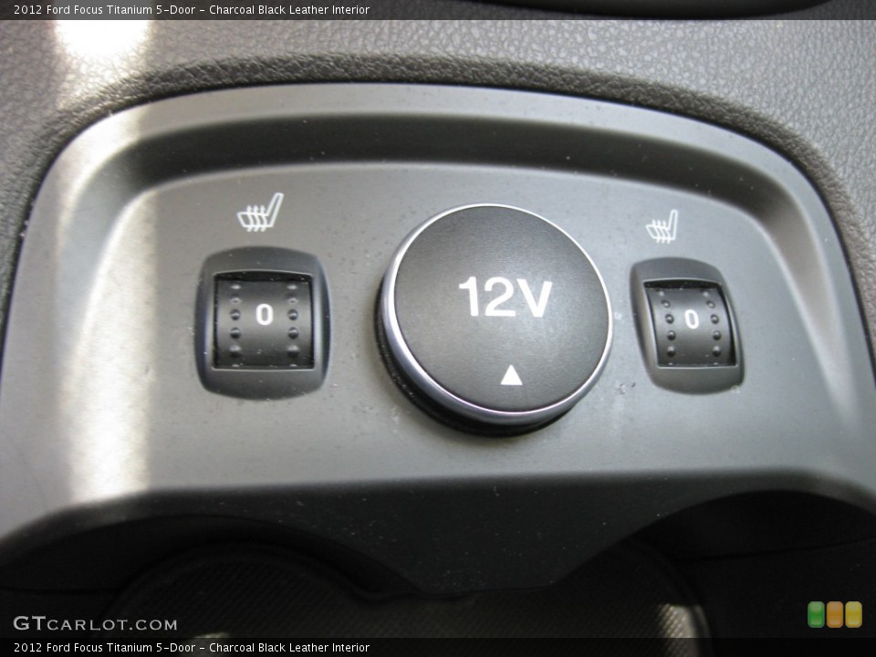 Charcoal Black Leather Interior Controls for the 2012 Ford Focus Titanium 5-Door #80199792
