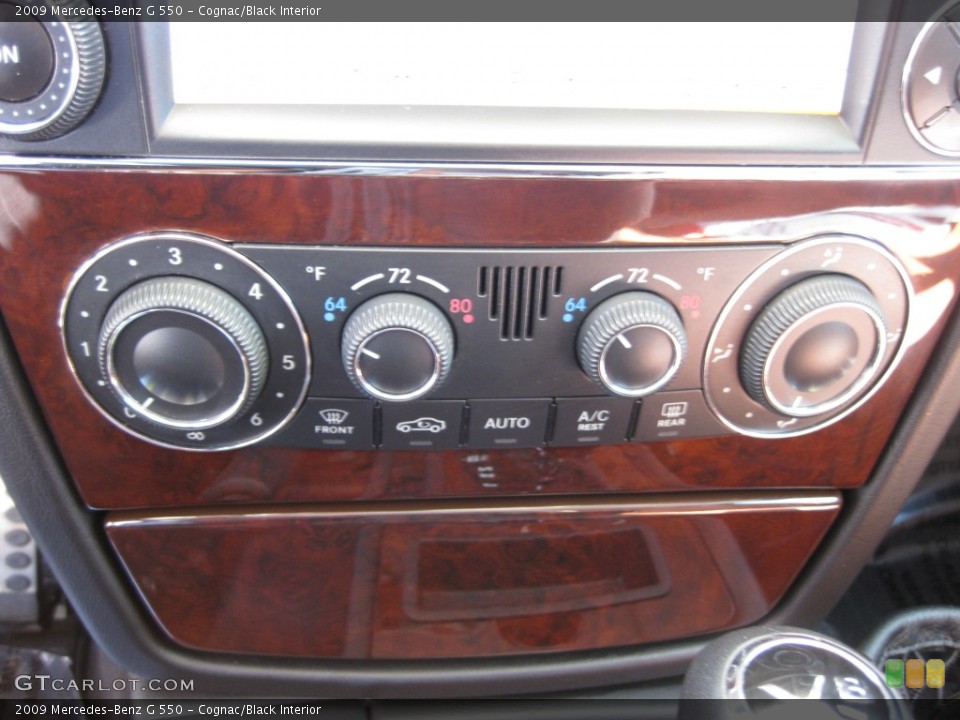 Cognac/Black Interior Controls for the 2009 Mercedes-Benz G 550 #80201937