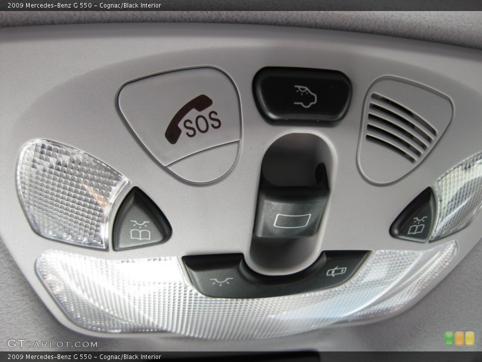 Cognac/Black Interior Controls for the 2009 Mercedes-Benz G 550 #80202184