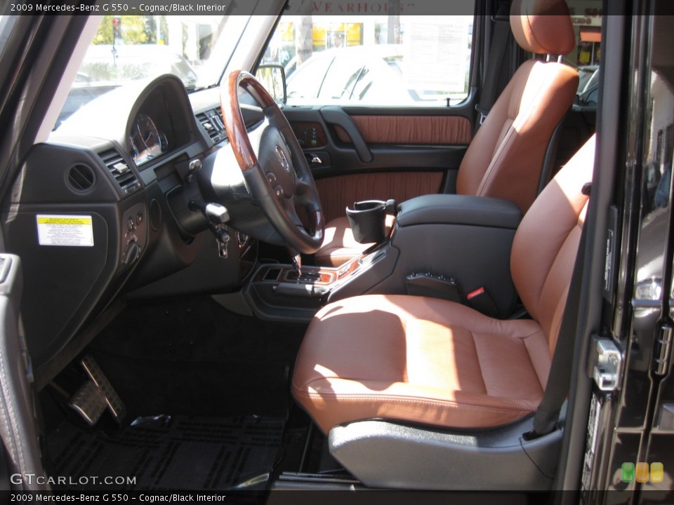 Cognac/Black 2009 Mercedes-Benz G Interiors